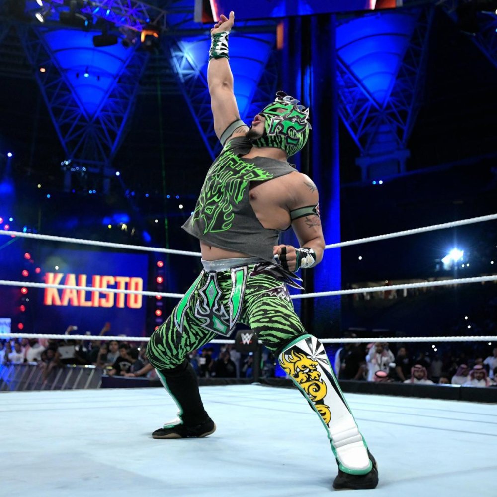 Wrestlers with painted faces