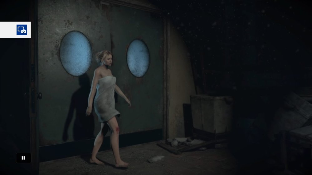 Until Dawn Sam without a towel