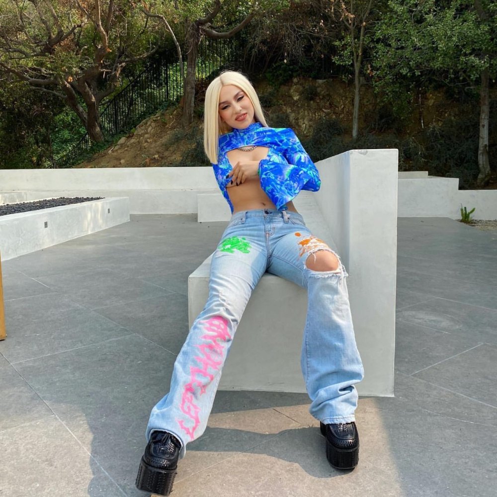 Ava Max Leather Pants