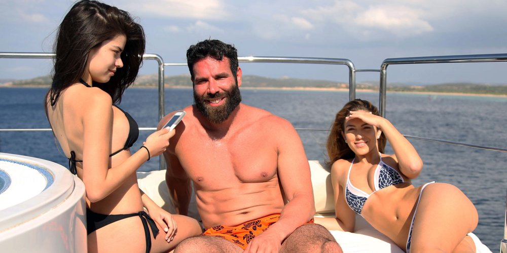 Dan Bilzerian on an airplane