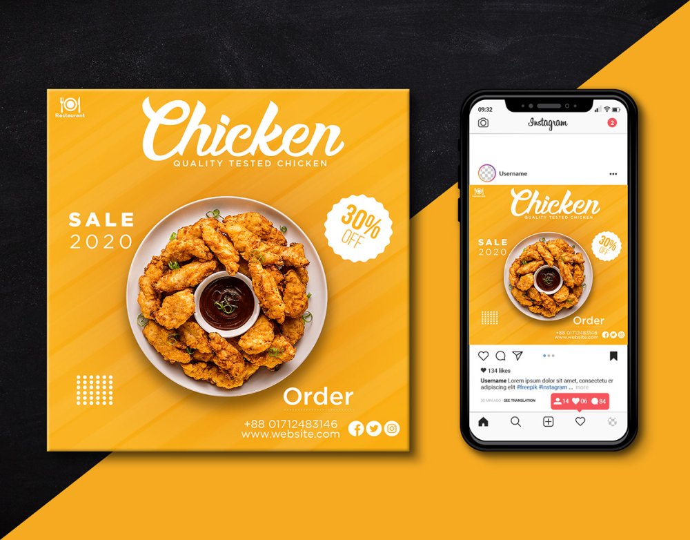 Advertising of the restaurant