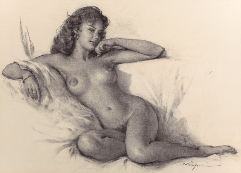 Erotic pictures with a pencil