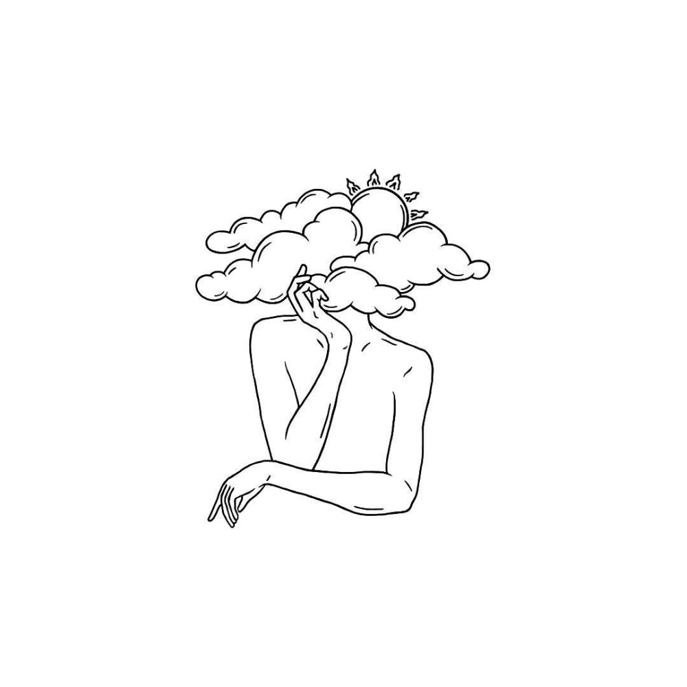 The face with one line