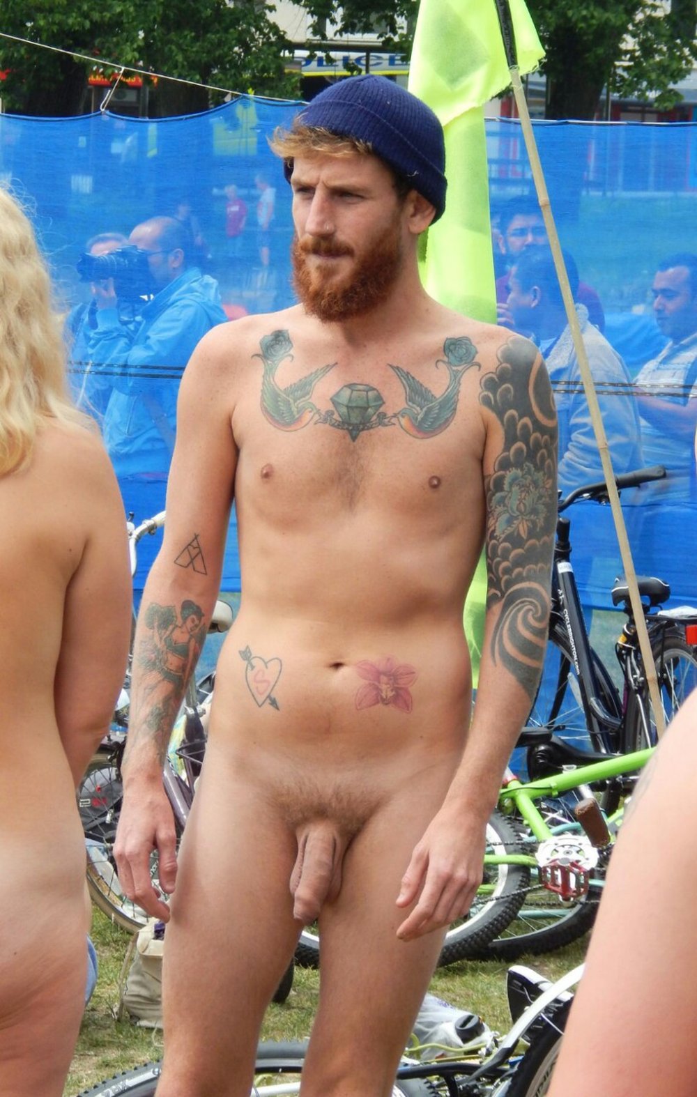 Photoshoot of naked men
