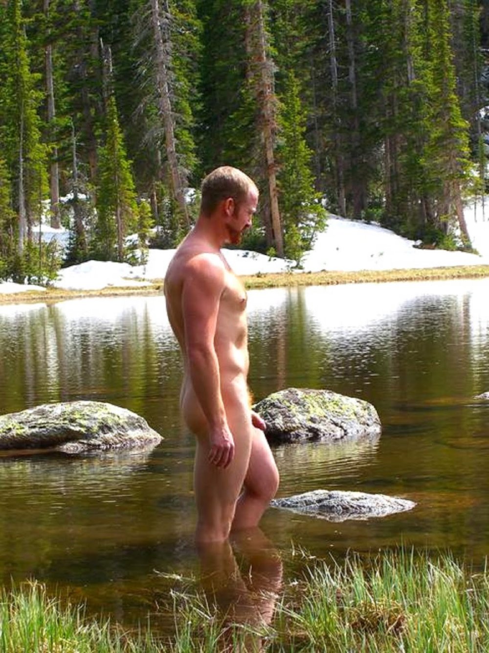 Beautiful naked guys on the beach