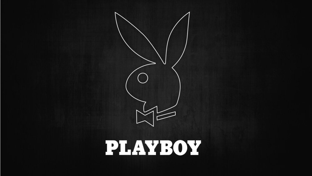 Hugh Hefner in a hare costume