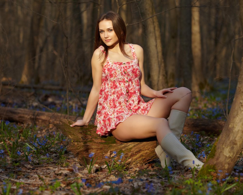 Zlatka in the forest
