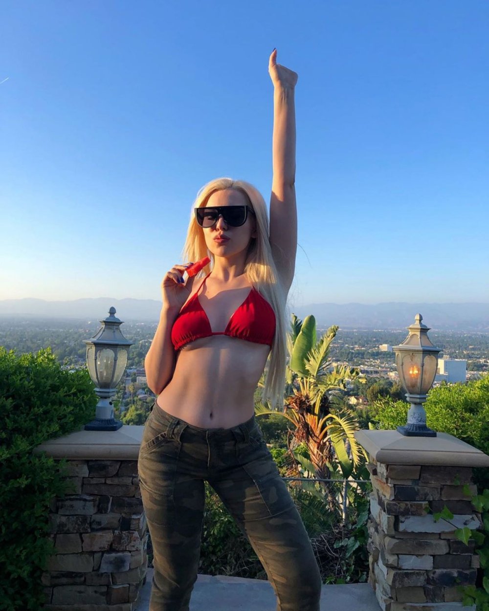 Ava Max Figure in a swimsuit