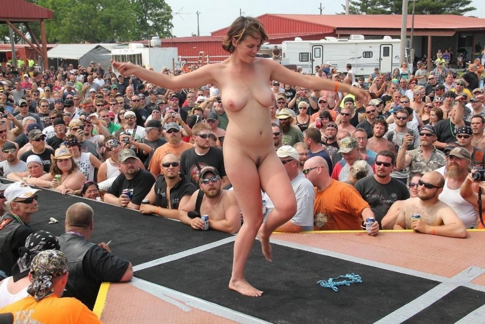Beach party in the style of nude