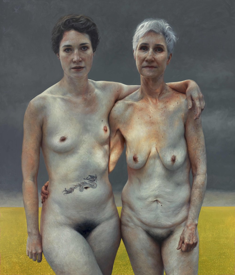 Shaved mature nudists