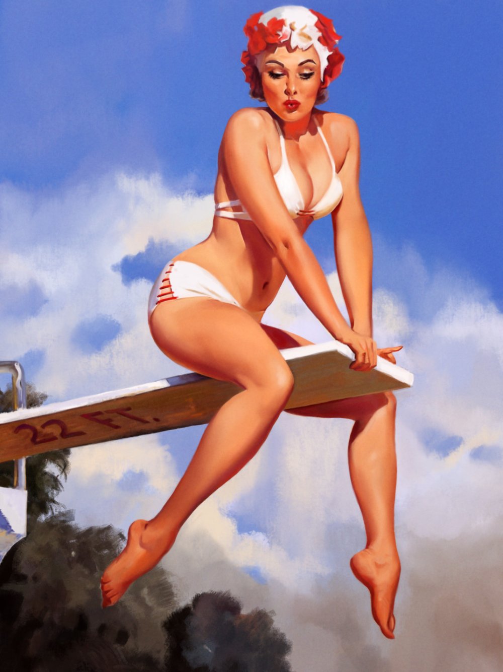 Beauties in the style of PIN-up