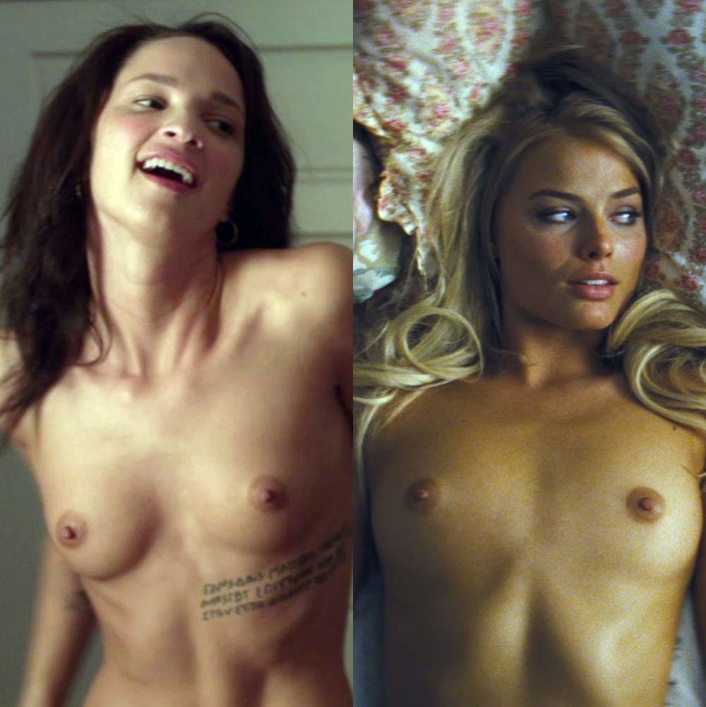 Margot Robbie Wolf with Wall Street Nude