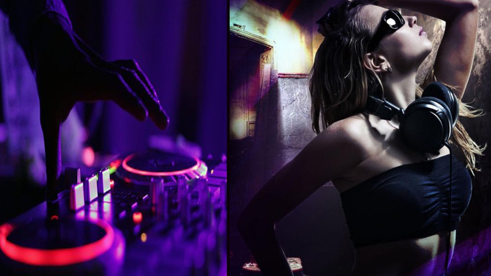 DJ girls in underwear photo