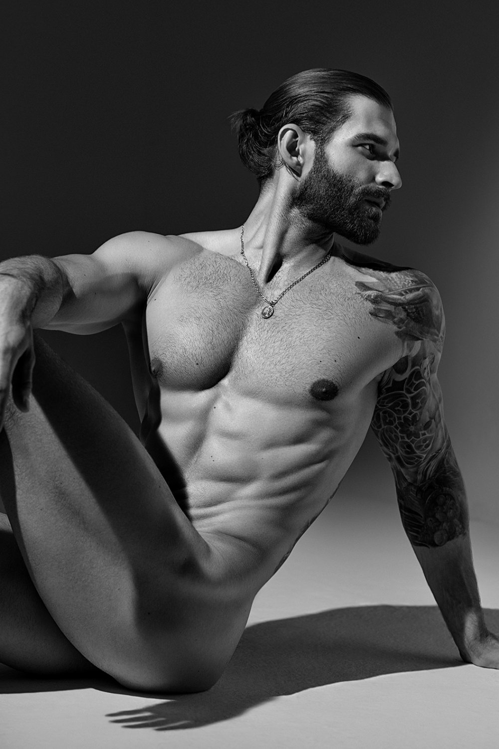 Beautiful stripped men