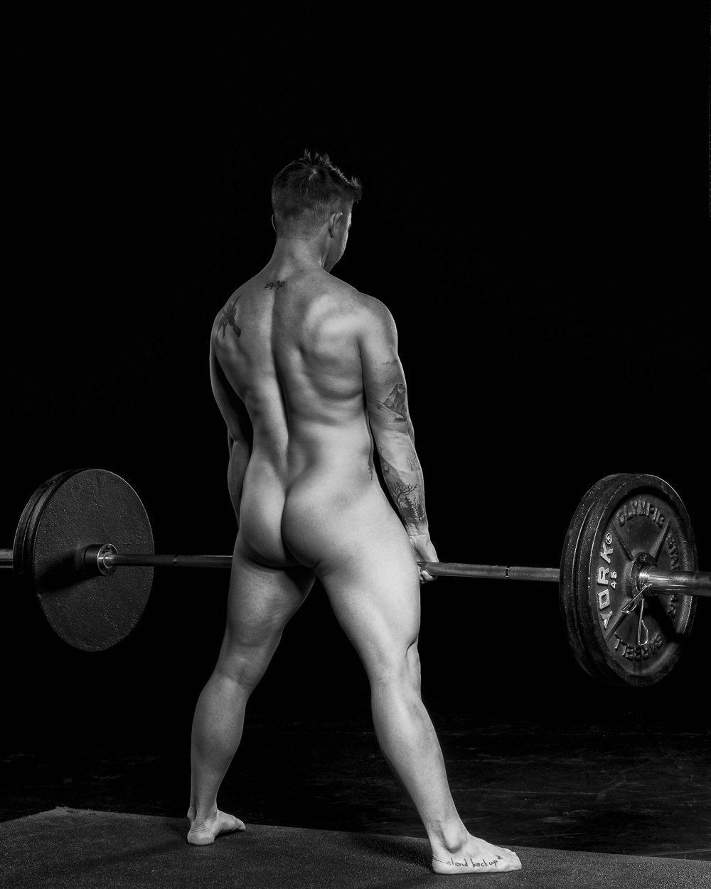 Naked Belgian athlete Sarah de Herdt
