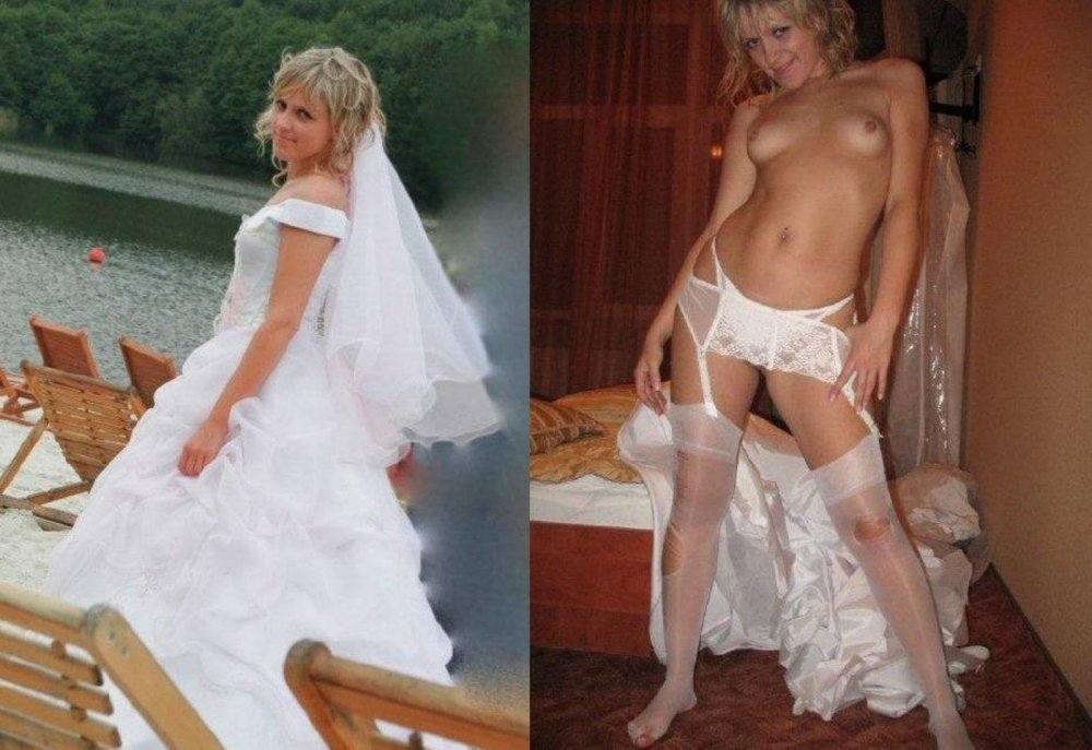 Brides dressed and striped