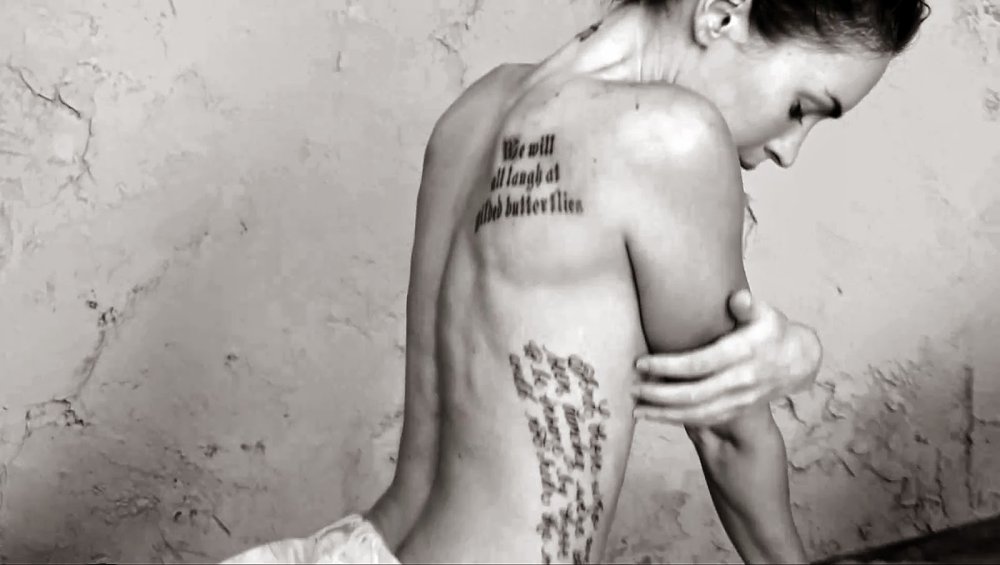 Megan Fox tattoo on the edge
