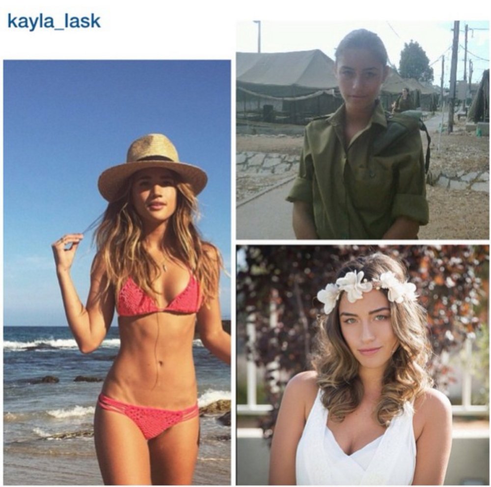 Israel Girls in the army in swimsuits