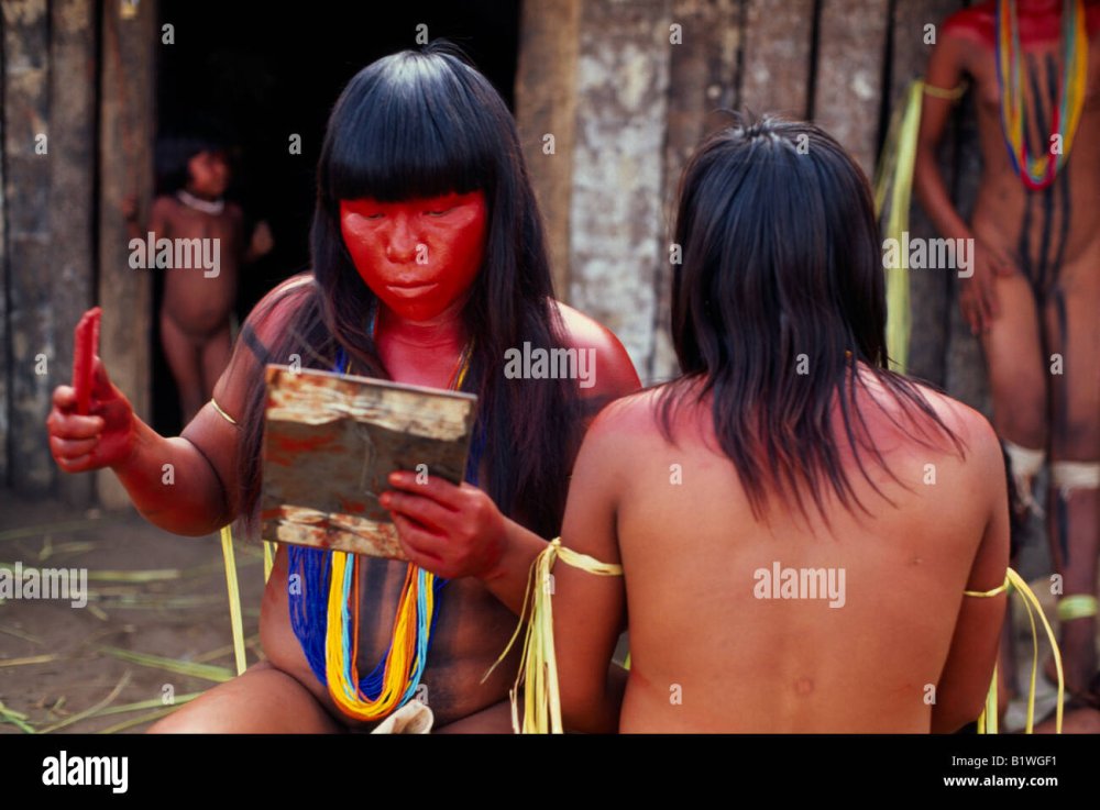 Indians from the Xingu River Brazil