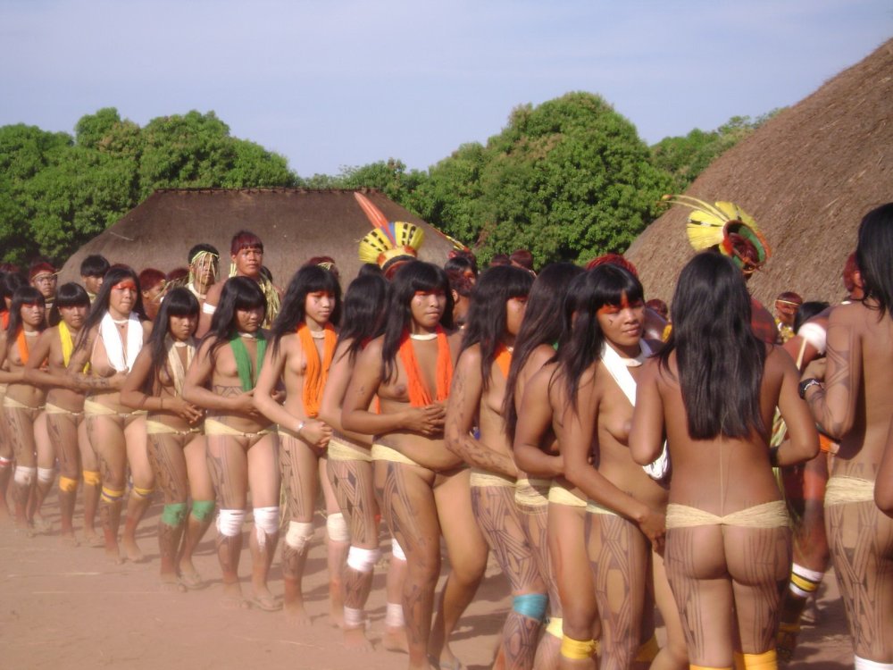 Naked African from the tribe