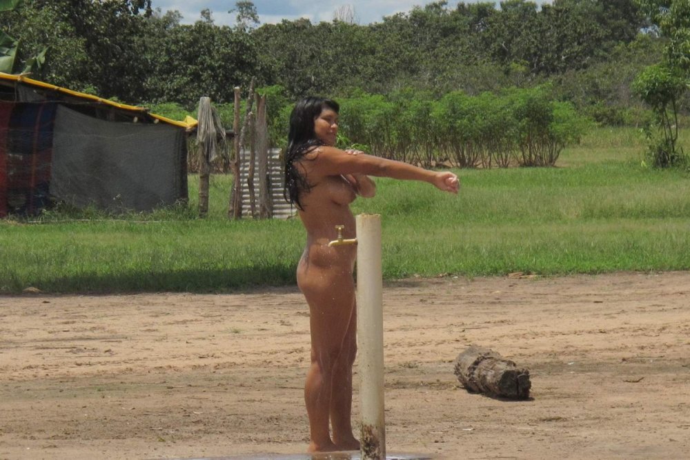 Naked women of the Amazon tribes