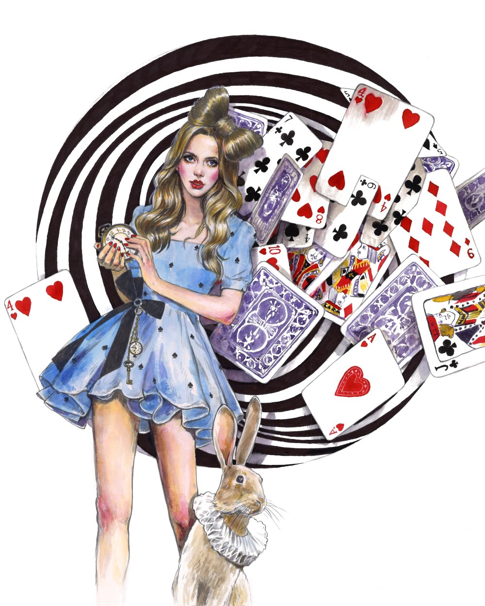 Alice in Wonder Wonders with Paints