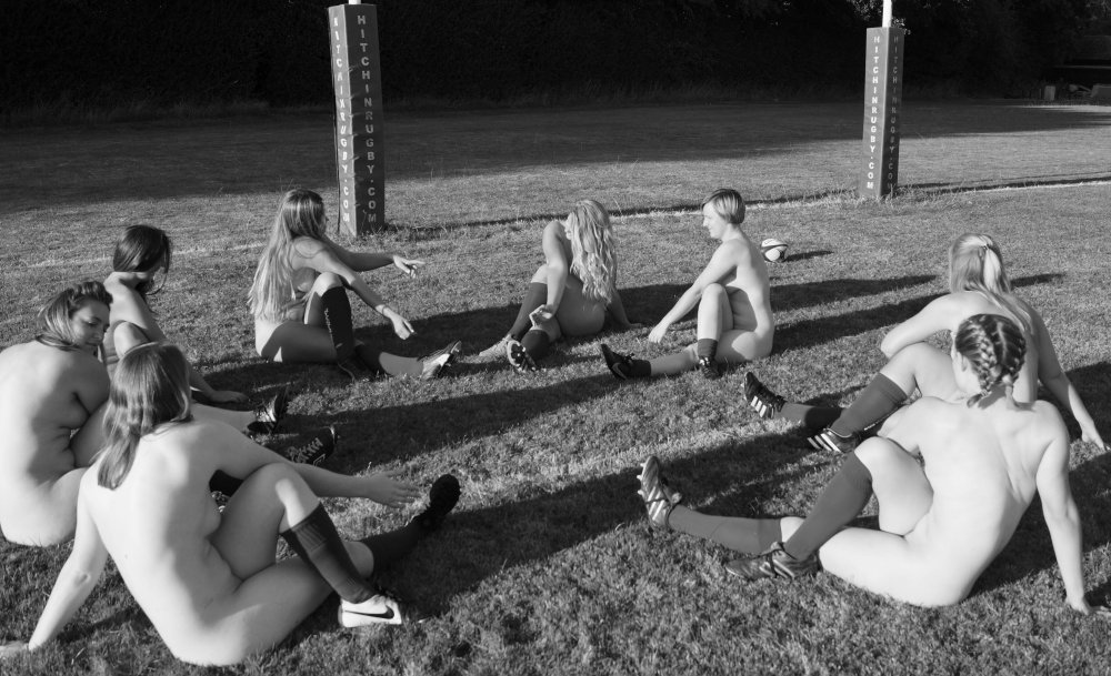 Women's football team naked
