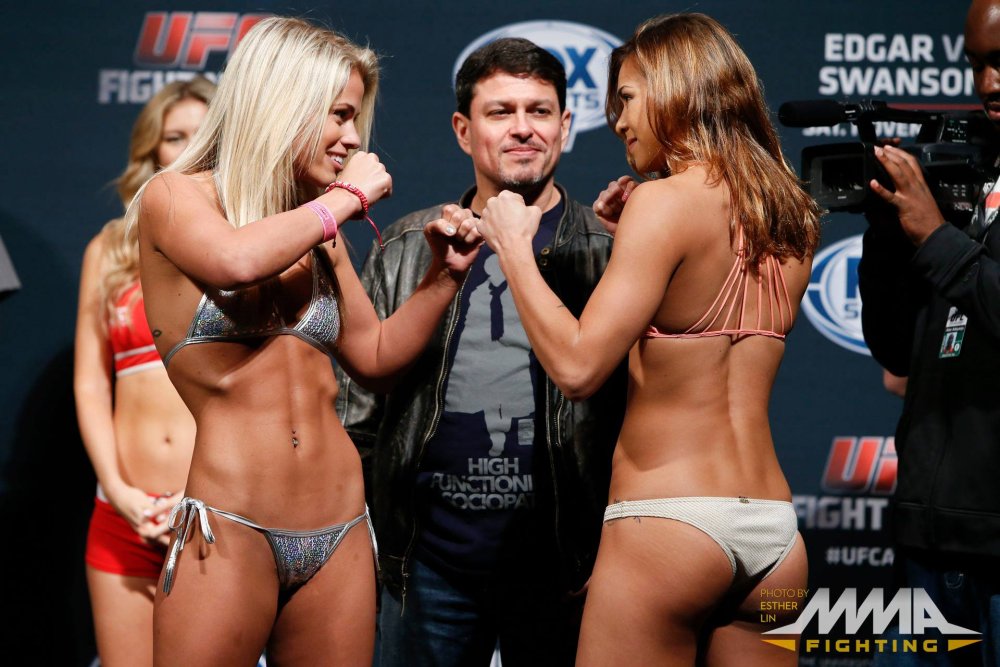 Fighting without rules of a woman