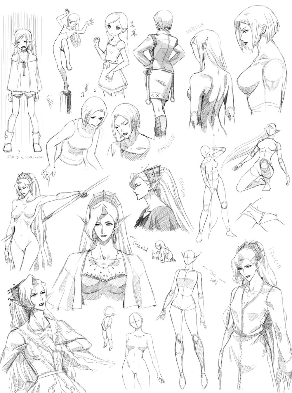 Anime Poses Shoulder-High