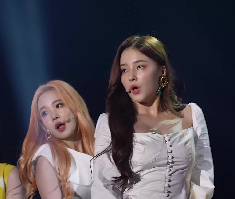 Nancy McDoni Momoland in a swimsuit