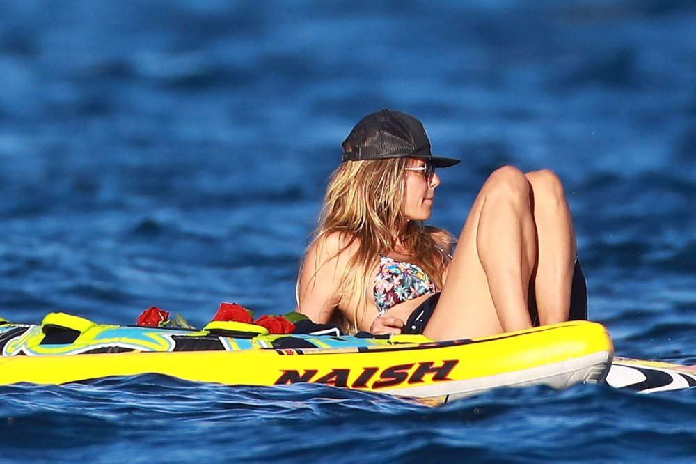 Heidi Kluma Topless sunbathes