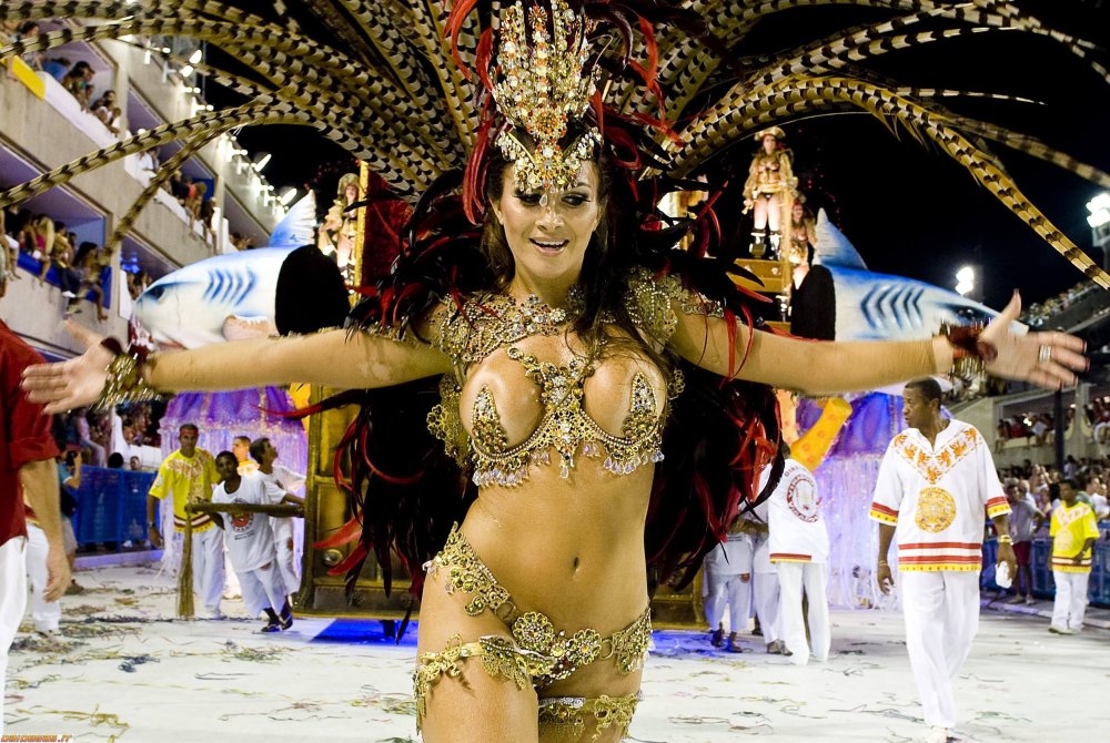 Samba dancers Carnival in Rio