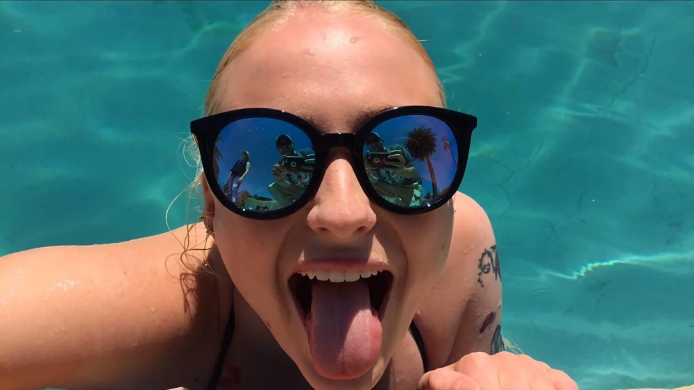 Sophie Turner in underwear