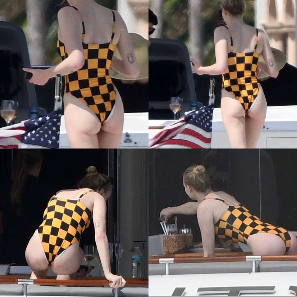 Sophie Turner lit up