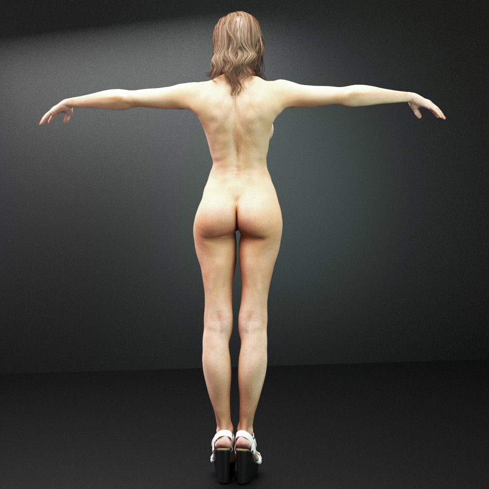 Naked women with a beautiful figure