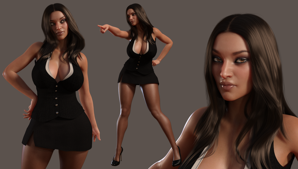 Sabby-Rainey for Genesis 8 nude