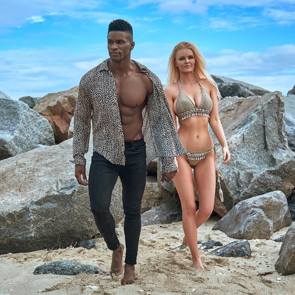 Zienna Eve with her husband