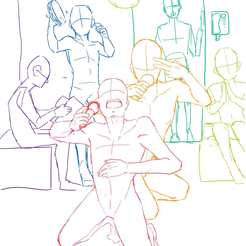 Erotic female pose for drawing