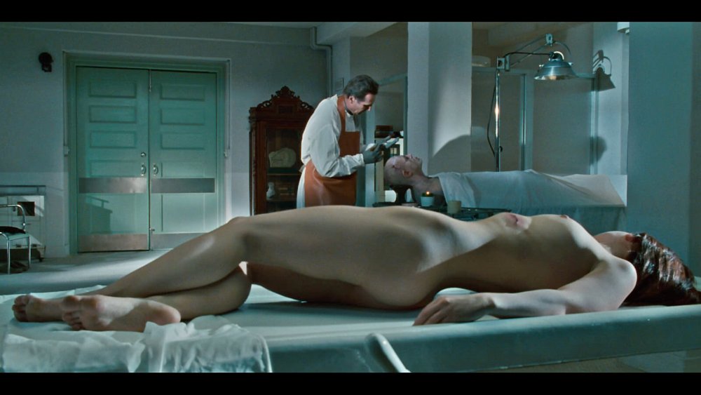 Naked vampire in stockings