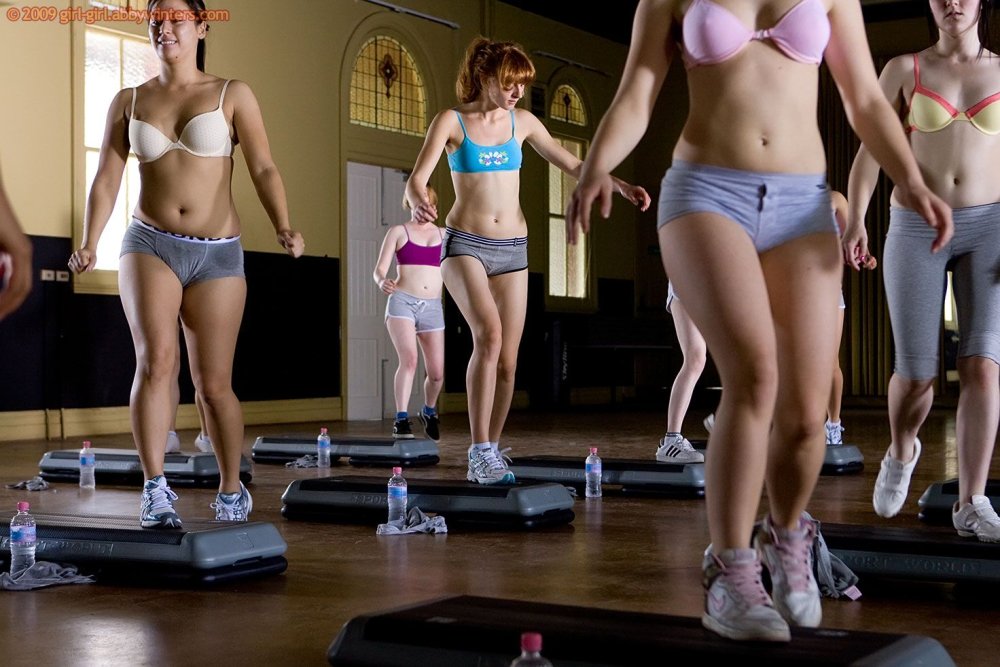 Naked aerobics
