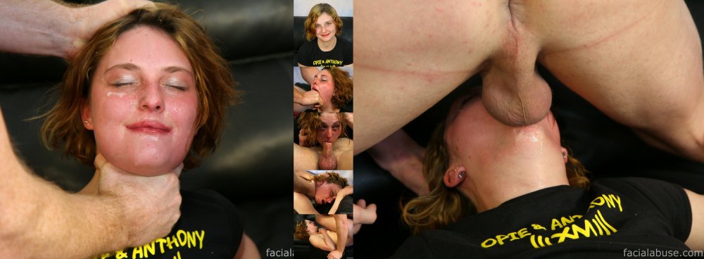 Amateur BBW Gothic Gets Nasty Facial Abuse