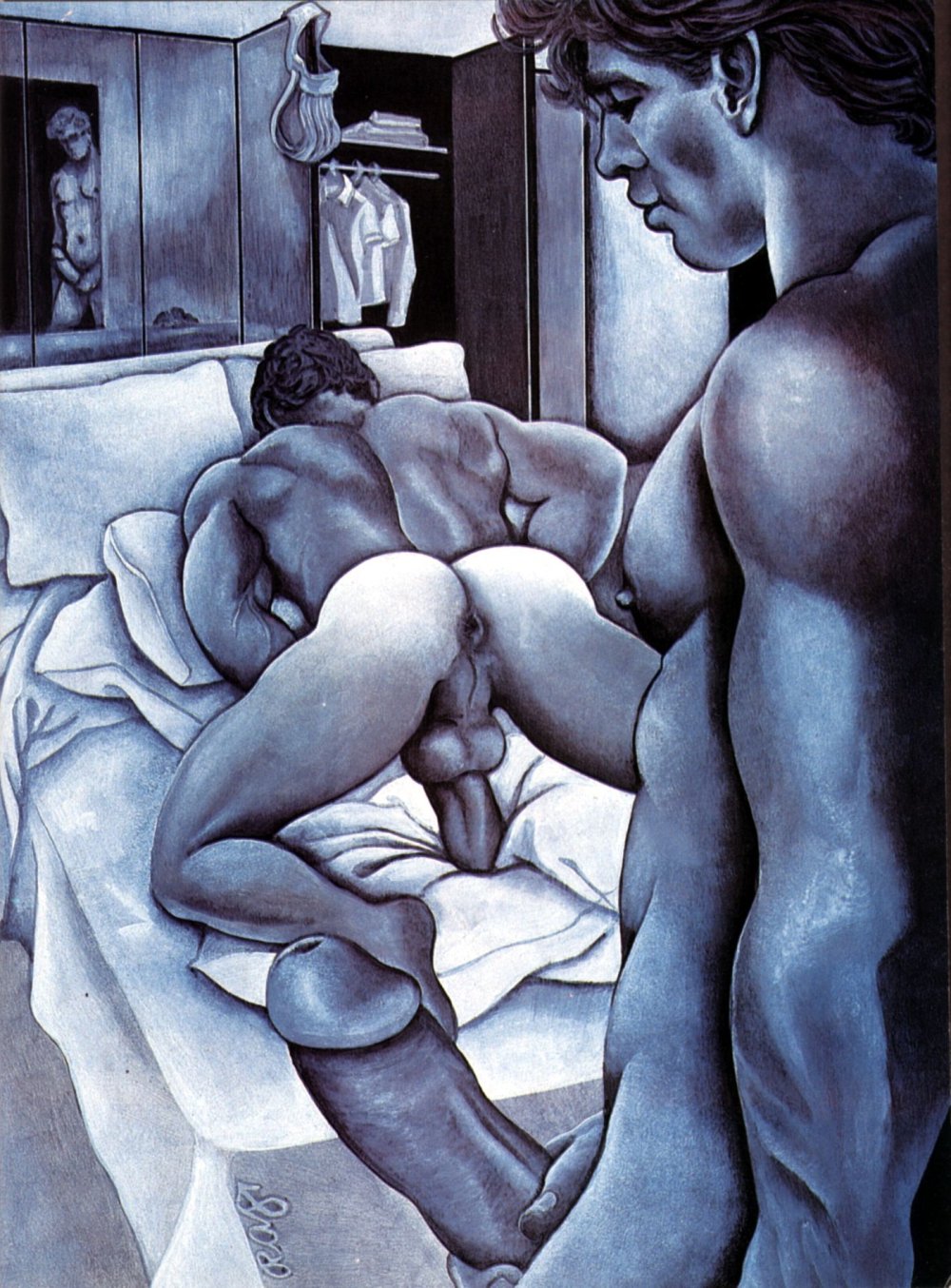 Pornographic cartoon drawings