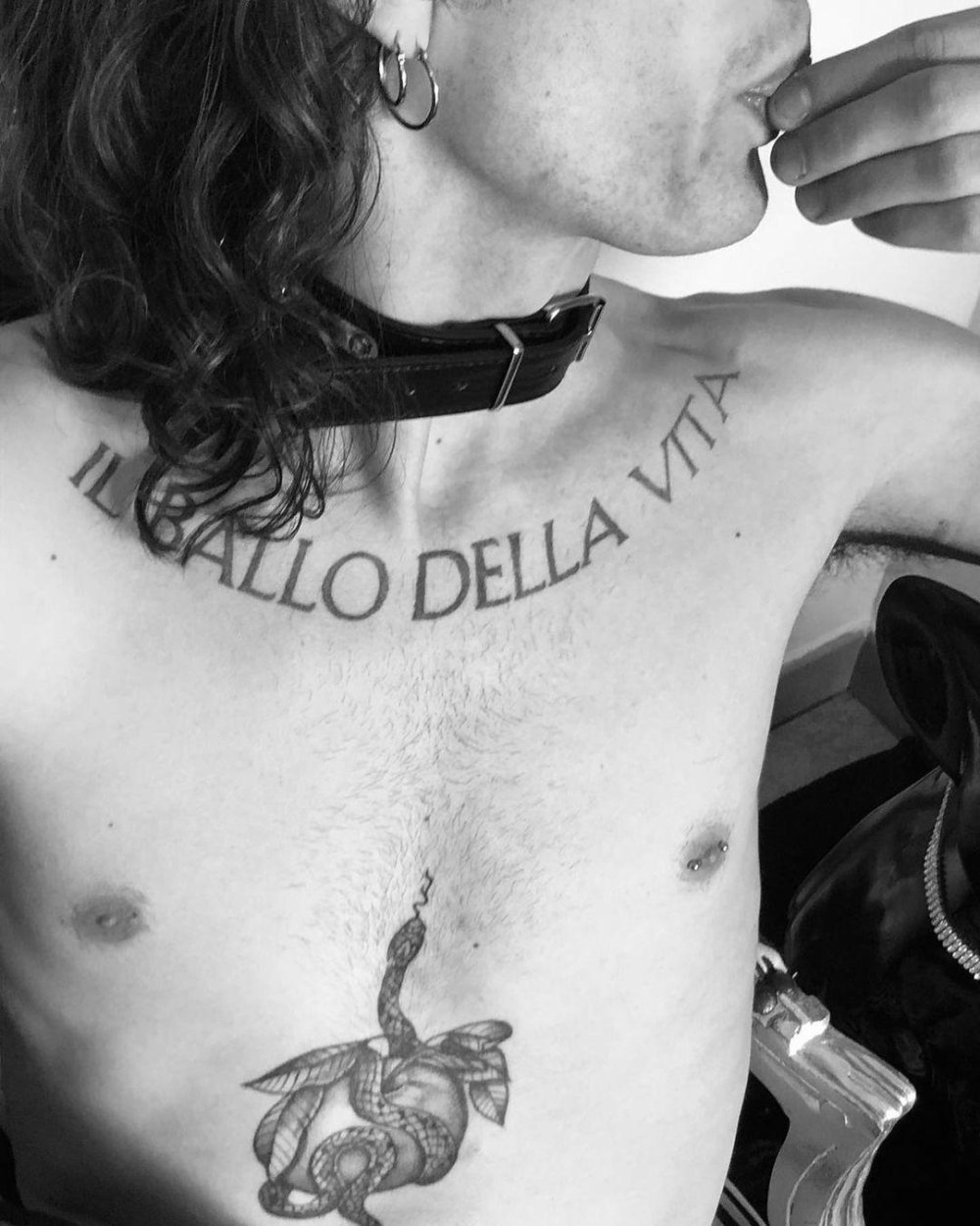 Damiano makeup for Eurovision