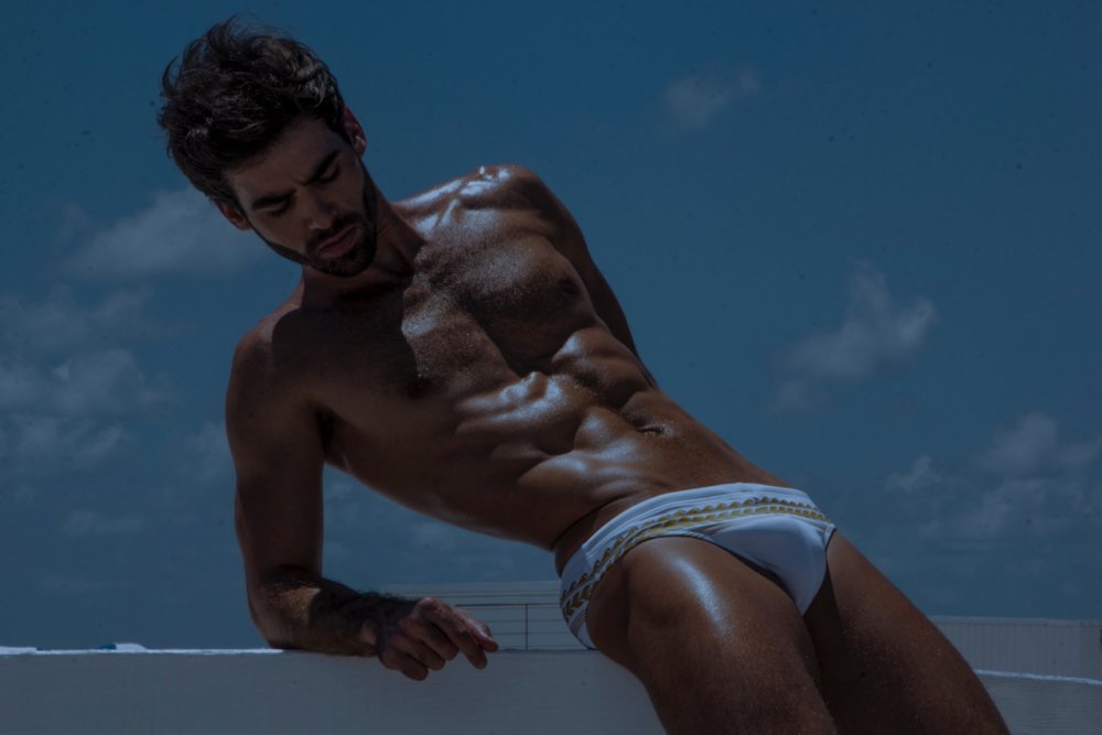 Damian David in shorts