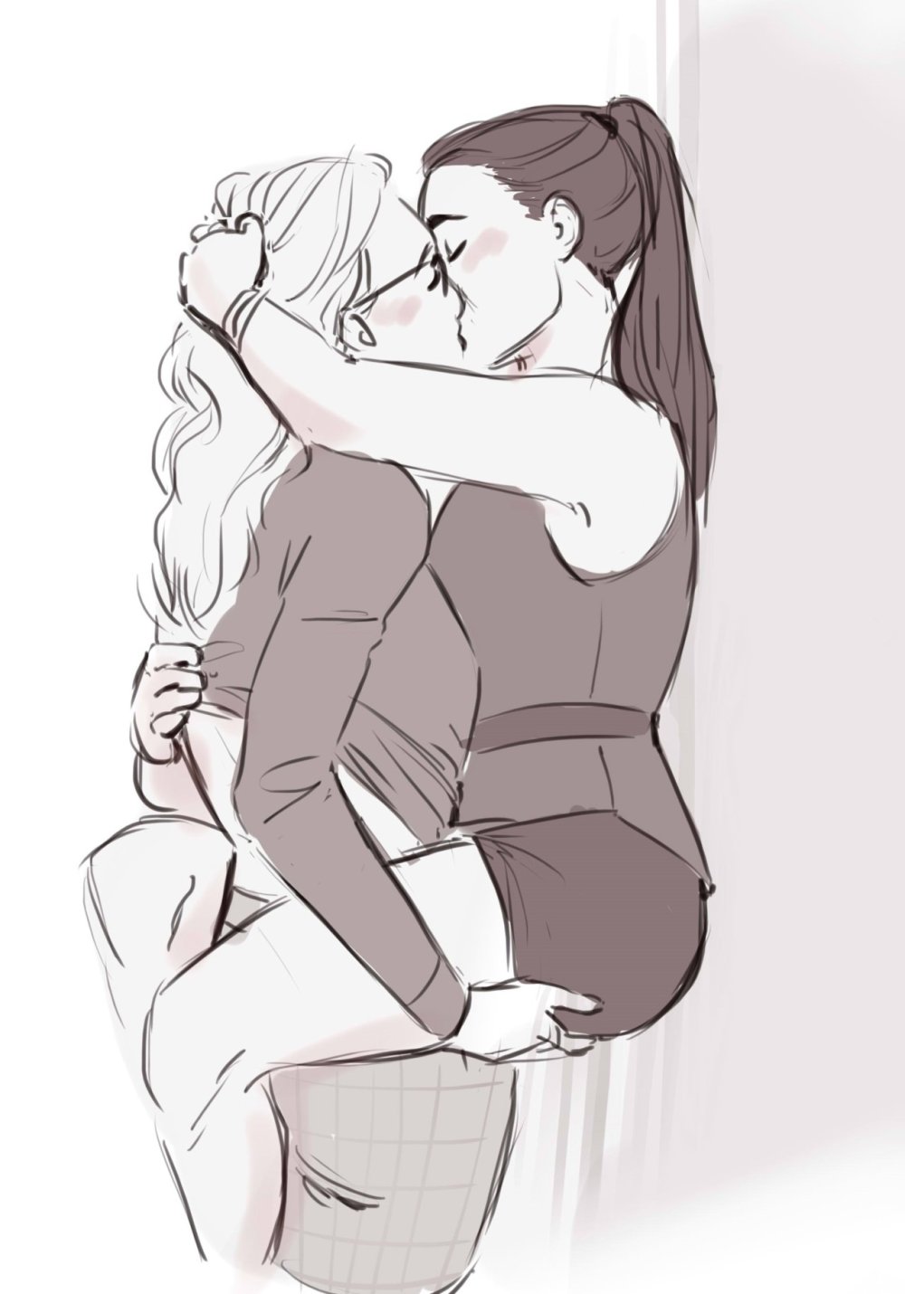 Passionate kisses art