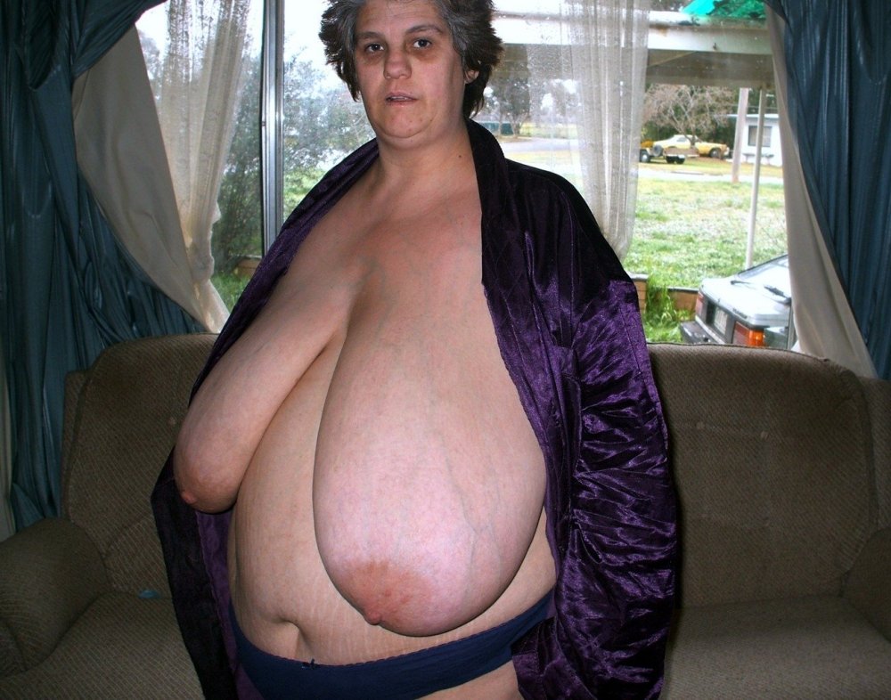Old thick with huge tits