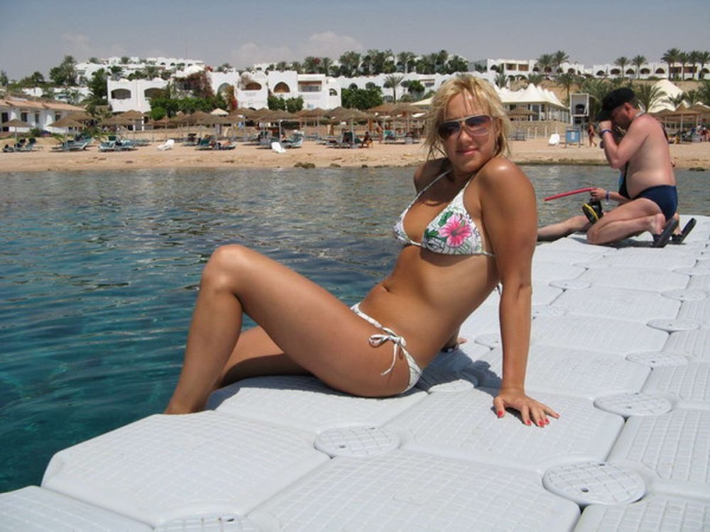 Friend's wife in a swimsuit