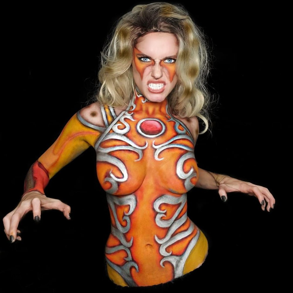 Bodiart on the female body