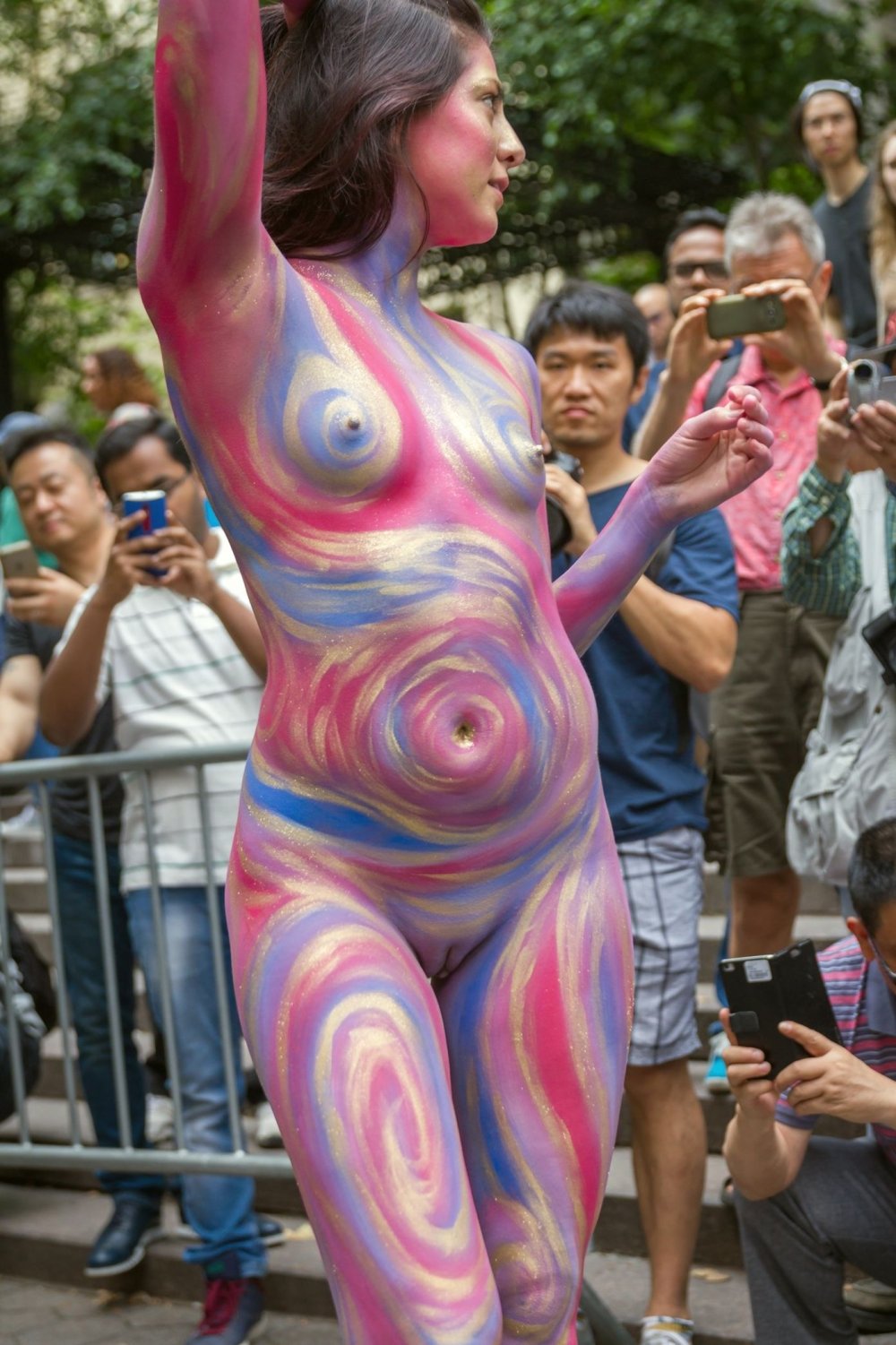 Erotic bodyar on the female body