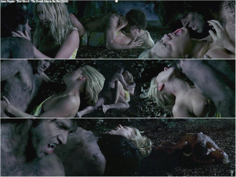 Anna Paquin, real blood, sex scene